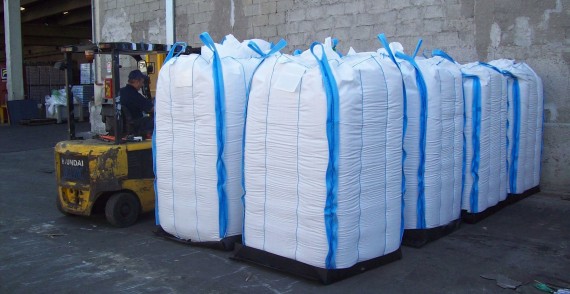 filled bulk bags